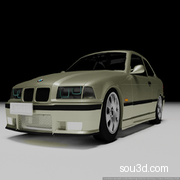 宝马BMW M3 E36汽车简单模型