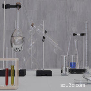 3D化学实验室设备