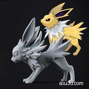 精灵宝可梦手办3D打印模型Jolteon