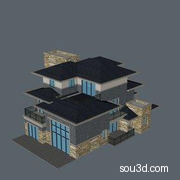 房屋楼房别墅洋房建筑三维taobaodianpu_CFSC264