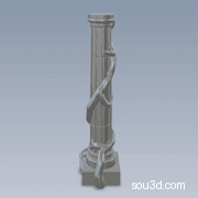 古代园林-圆柱样品
