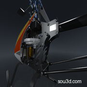 hk-450 直升机rc SolidWorks stp STP STL