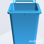 可翻盖垃圾桶