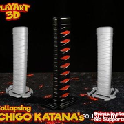 黑琦一护武士刀-伸缩刀伸缩剑