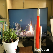 阿尔忒弥斯2任务SLS运载火箭200：1高还原度模型