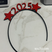 快速打印多色2025新年头带