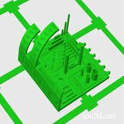 一体式3D打印机测试模型 - 第二版