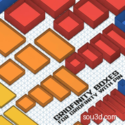 Gridfinity带销钉收纳盒