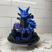 水晶龙多关节蛇龙底座