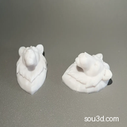 狮子狩猎战利品模型