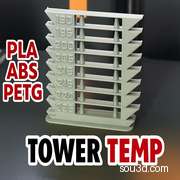 温度塔测试模型 - PLA/ABS/PETG