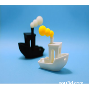 3DBenchy小船的烟雾效果