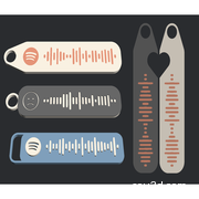 可定制Spotify码钥匙扣或标签