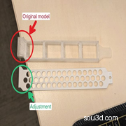 4x PCI slot keystone adapter - shortened